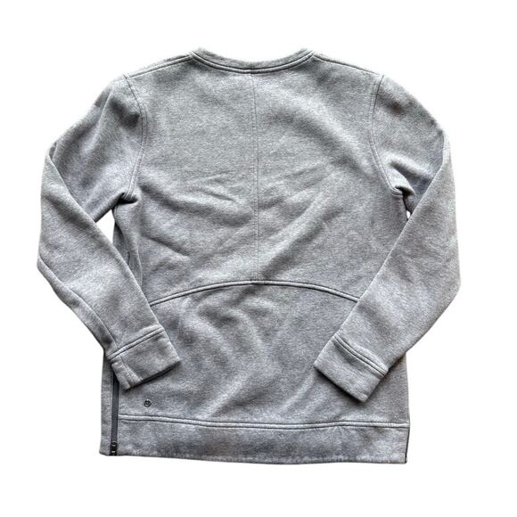 Lululemon Gray Unisex Sweatshirt Side Zip Size Womens XL - Mens Medium - Picture 2 of 5